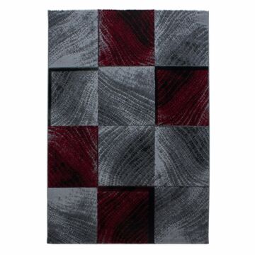 Plus Blocco tappeto pelo corto rettangolo 280x370cm rosso