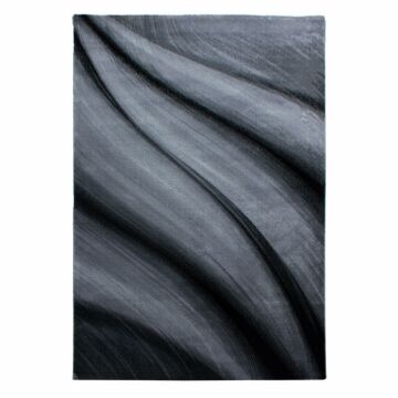 Miami Deserto tappeto pelo corto rettangolo 140x200cm nero