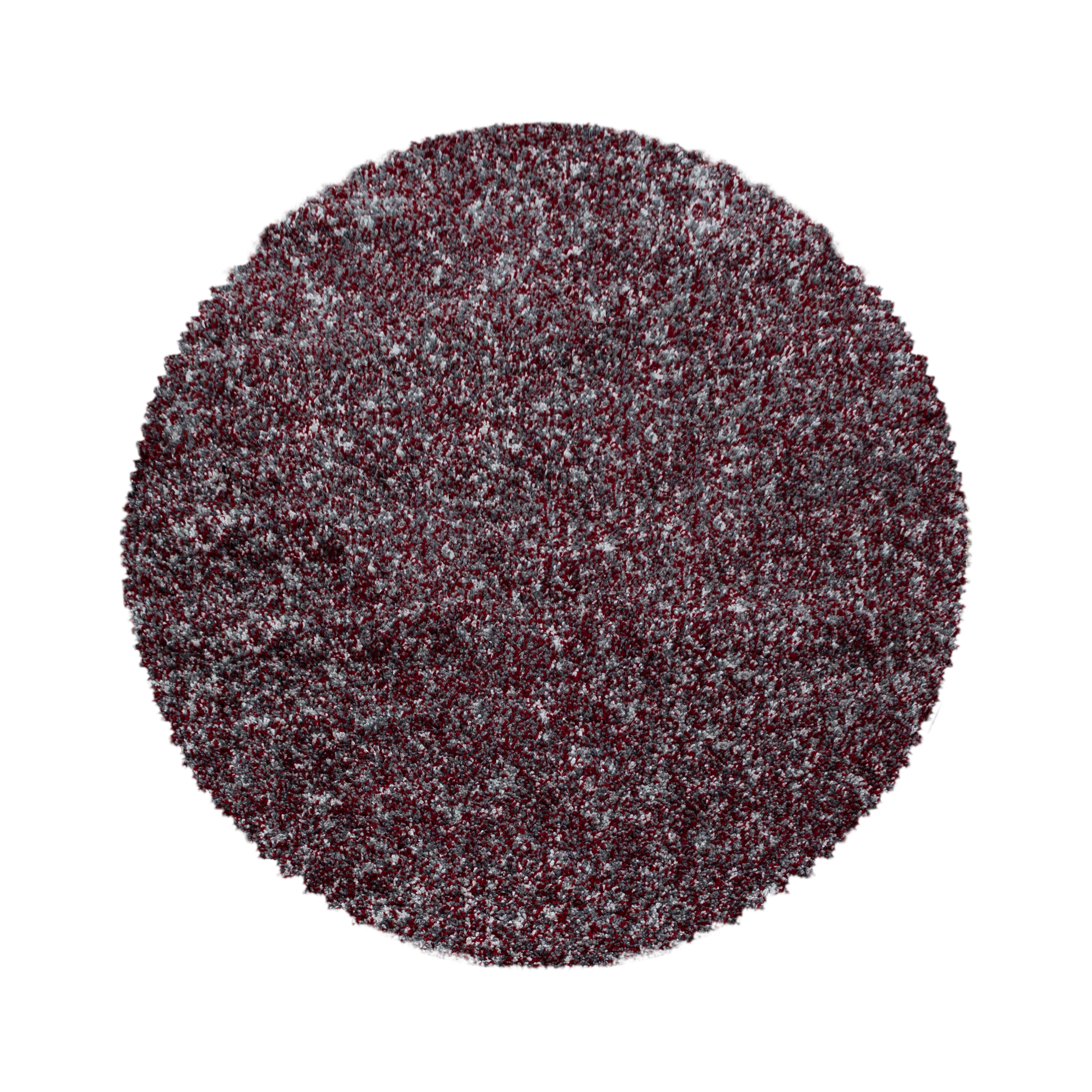 Enjoy Shaggy tappeto pelo lungo rotonda Ø 80cm rosso