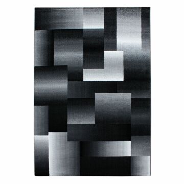 Miami Jawa tappeto pelo corto rettangolo 140x200cm nero