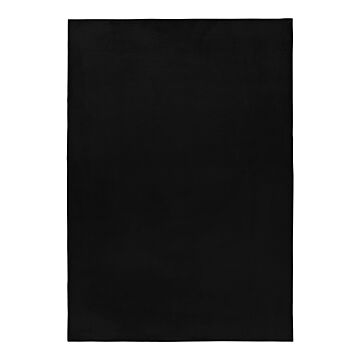 Pouffy tappeto soffice pelo corto runner 60x110cm nero