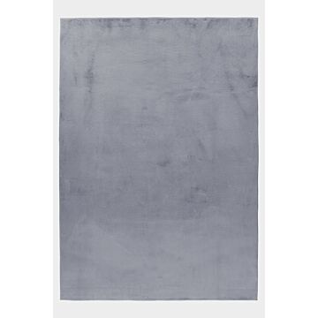 Pouffy tappeto soffice pelo corto runner 80x250cm grigio