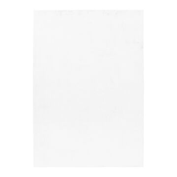 Pouffy tappeto soffice pelo corto runner 60x110cm bianco