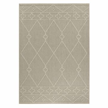 Patara Lezon tappeto esterno pelo corto rettangolo 120x170cm beige